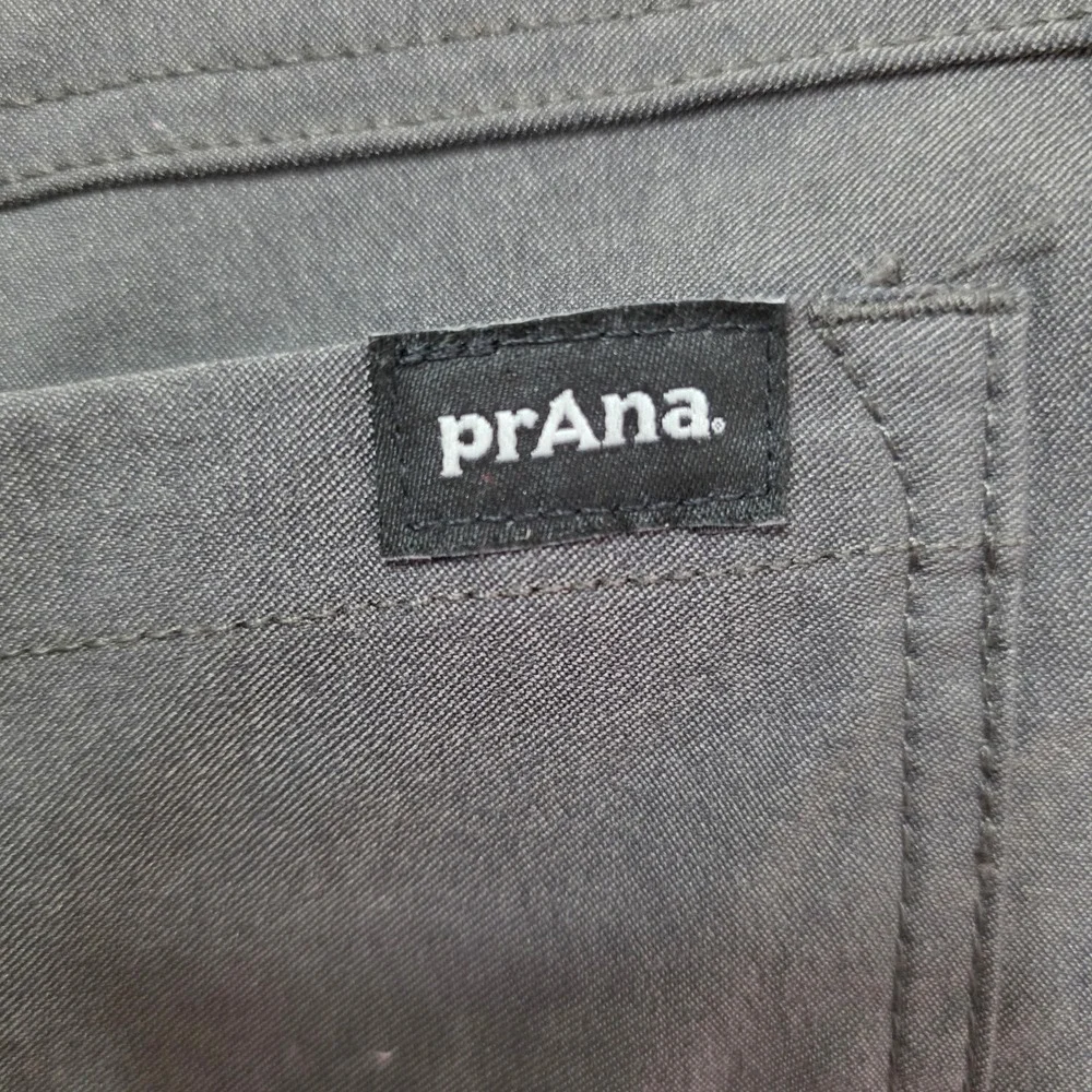 Prana Brion Pants Mens 34x32 Charcoal Gray Standard Fit Stretch Outdoor Hiking